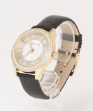 Buy Shop Michael Kors Harlowe Analog White Dial Black Leather Strap Watch For Women - MK2988 USA Online