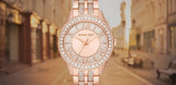 Buy Shop Michael Kors Harlowe Rose Gold Dial Rose Gold Steel Strap Watch For Women - MK4710 USA Online
