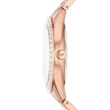 Buy Shop Michael Kors Harlowe Rose Gold Dial Rose Gold Steel Strap Watch For Women - MK4710 USA Online