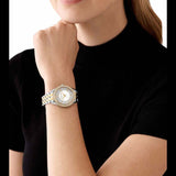 Buy Shop Michael Kors Harlowe Three-Hand Crystals White Dial Two Tone Steel Strap Watch for Women - MK4811 USA Online