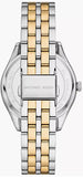 Buy Shop Michael Kors Harlowe Three-Hand Crystals White Dial Two Tone Steel Strap Watch for Women - MK4811 USA Online