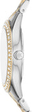 Buy Shop Michael Kors Harlowe Three-Hand Crystals White Dial Two Tone Steel Strap Watch for Women - MK4811 USA Online