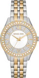 Buy Shop Michael Kors Harlowe Three-Hand Crystals White Dial Two Tone Steel Strap Watch for Women - MK4811 USA Online