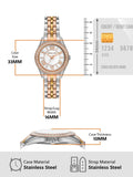 Buy Shop Michael Kors Harlowe Three-Hand Mother of Pearl White Dial Tri Tone Steel Strap Watch for Women - MK4846 USA Online