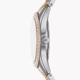 Buy Shop Michael Kors Harlowe Three-Hand Mother of Pearl White Dial Tri Tone Steel Strap Watch for Women - MK4846 USA Online