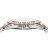 Buy Shop Michael Kors Harlowe Three-Hand Mother of Pearl White Dial Tri Tone Steel Strap Watch for Women - MK4846 USA Online
