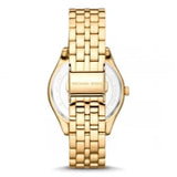 Buy Shop Michael Kors Harlowe Three-Hand Quartz Gold Dial Gold Steel Strap Watch For Women - MK4709 USA Online