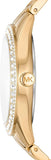 Buy Shop Michael Kors Harlowe Three-Hand Quartz Gold Dial Gold Steel Strap Watch For Women - MK4709 USA Online