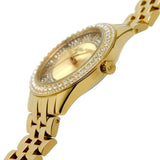Buy Shop Michael Kors Harlowe Three-Hand Quartz Gold Dial Gold Steel Strap Watch For Women - MK4709 USA Online