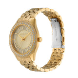 Buy Shop Michael Kors Harlowe Three-Hand Quartz Gold Dial Gold Steel Strap Watch For Women - MK4709 USA Online