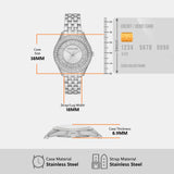 Buy Shop Michael Kors Harlowe Three-Hand Quartz Silver Dial Silver Steel Strap Watch For Women - MK4708 USA Online