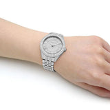 Buy Shop Michael Kors Harlowe Three-Hand Quartz Silver Dial Silver Steel Strap Watch For Women - MK4708 USA Online