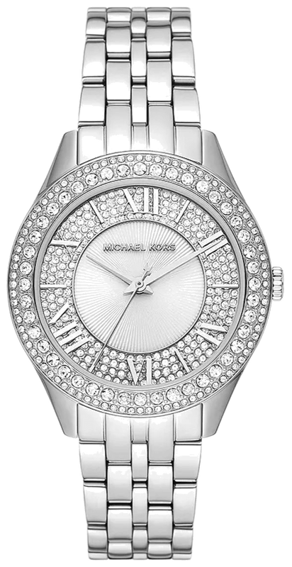 Buy Shop Michael Kors Harlowe Three-Hand Quartz Silver Dial Silver Steel Strap Watch For Women - MK4708 USA Online