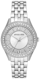 Buy Shop Michael Kors Harlowe Three-Hand Quartz Silver Dial Silver Steel Strap Watch For Women - MK4708 USA Online