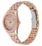 Buy Shop Michael Kors Harlowe Three-Hand Rose Gold Dial Rose Gold Steel Strap Watch for Women - MK4845 USA Online