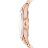 Buy Shop Michael Kors Harlowe Rose Gold Dial Rose Gold Steel Strap Watch For Women - MK4710 USA Online