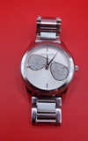 Buy Shop Michael Kors Harman Analog Silver Dial Silver Steel Strap Watch For Women - MK3672 USA Online