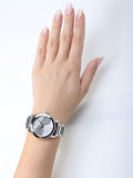 Buy Shop Michael Kors Harman Analog Silver Dial Silver Steel Strap Watch For Women - MK3672 USA Online