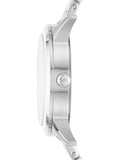 Buy Shop Michael Kors Harman Analog Silver Dial Silver Steel Strap Watch For Women - MK3672 USA Online