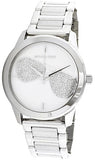 Buy Shop Michael Kors Harman Analog Silver Dial Silver Steel Strap Watch For Women - MK3672 USA Online