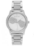 Buy Shop Michael Kors Harman Analog Silver Dial Silver Steel Strap Watch For Women - MK3672 USA Online