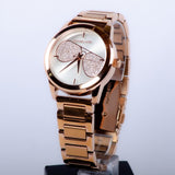 Buy Shop Michael Kors Hartman Analog White Dial Rose Gold Steel Strap Watch For Women - MK3673 USA Online