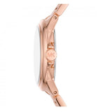 Buy Shop Michael Kors Hartman Analog White Dial Rose Gold Steel Strap Watch For Women - MK3673 USA Online