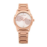 Buy Shop Michael Kors Hartman Analog White Dial Rose Gold Steel Strap Watch For Women - MK3673 USA Online