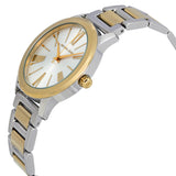 Buy Shop Michael Kors Hartman Quartz White Dial Two Tone Steel Strap Watch For Women - MK3521 USA Online