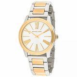 Buy Shop Michael Kors Hartman Quartz White Dial Two Tone Steel Strap Watch For Women - MK3521 USA Online