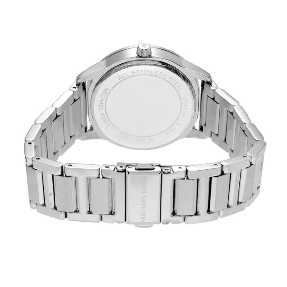 Buy Shop Michael Kors Harman Analog Silver Dial Silver Steel Strap Watch For Women - MK3672 USA Online