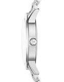 Buy Shop Michael Kors Hartman Quartz Silver Dial Silver Steel Strap Watch For Women - MK3489 USA Online