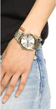 Buy Shop Michael Kors Hartman Quartz White Dial Two Tone Steel Strap Watch For Women - MK3521 USA Online