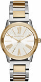 Buy Shop Michael Kors Hartman Quartz White Dial Two Tone Steel Strap Watch For Women - MK3521 USA Online
