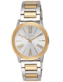 Buy Shop Michael Kors Hartman Quartz White Dial Two Tone Steel Strap Watch For Women - MK3521 USA Online