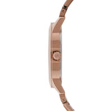 Buy Shop Michael Kors Hartman Rose Gold Dial Rose Gold Steel Strap Watch For Women - MK3491 USA Online