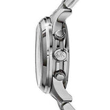 Buy Shop Michael Kors Hunger Stop 100 Series Navy Blue Dial Silver Steel Strap Watch for Women - MK5814 USA Online