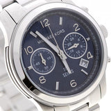 Buy Shop Michael Kors Hunger Stop 100 Series Navy Blue Dial Silver Steel Strap Watch for Women - MK5814 USA Online