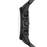 Buy Shop Michael Kors Hutton Chronograph Black Dial Black Steel Strap Watch For Men - MK9089 USA Online