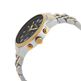 Buy Shop Michael Kors Hutton Chronograph Black Dial Two Tone Steel Strap Watch For Men - MK8954 USA Online