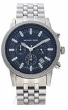 Buy Shop Michael Kors Hutton Chronograph Blue Dial Blue Steel Strap Watch For Men - MK8952 USA Online