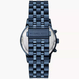 Buy Shop Michael Kors Hutton Chronograph Blue Dial Blue Steel Strap Watch For Men - MK9088 USA Online