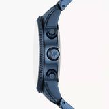 Buy Shop Michael Kors Hutton Chronograph Blue Dial Blue Steel Strap Watch For Men - MK9088 USA Online