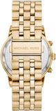 Buy Shop Michael Kors Hutton Chronograph Gold Dial Gold Steel Strap Watch For Men - MK8953 USA Online