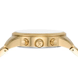 Buy Shop Michael Kors Hutton Chronograph Gold Dial Gold Steel Strap Watch For Men - MK8953 USA Online