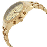 Buy Shop Michael Kors Hutton Chronograph Gold Dial Gold Steel Strap Watch For Men - MK8953 USA Online