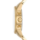 Buy Shop Michael Kors Hutton Chronograph Gold Dial Gold Steel Strap Watch For Men - MK8953 USA Online