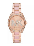 Buy Shop Michael Kors Janelle Analog Rose Gold Dial Two Tone Steel Strap Watch For Women - MK4731 USA Online