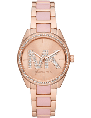 Buy Shop Michael Kors Janelle Analog Rose Gold Dial Two Tone Steel Strap Watch For Women - MK4731 USA Online