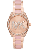 Buy Shop Michael Kors Janelle Analog Rose Gold Dial Two Tone Steel Strap Watch For Women - MK4731 USA Online